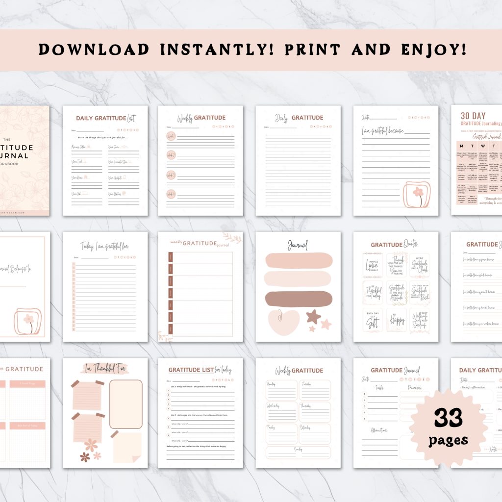 the gratitude journal workbook