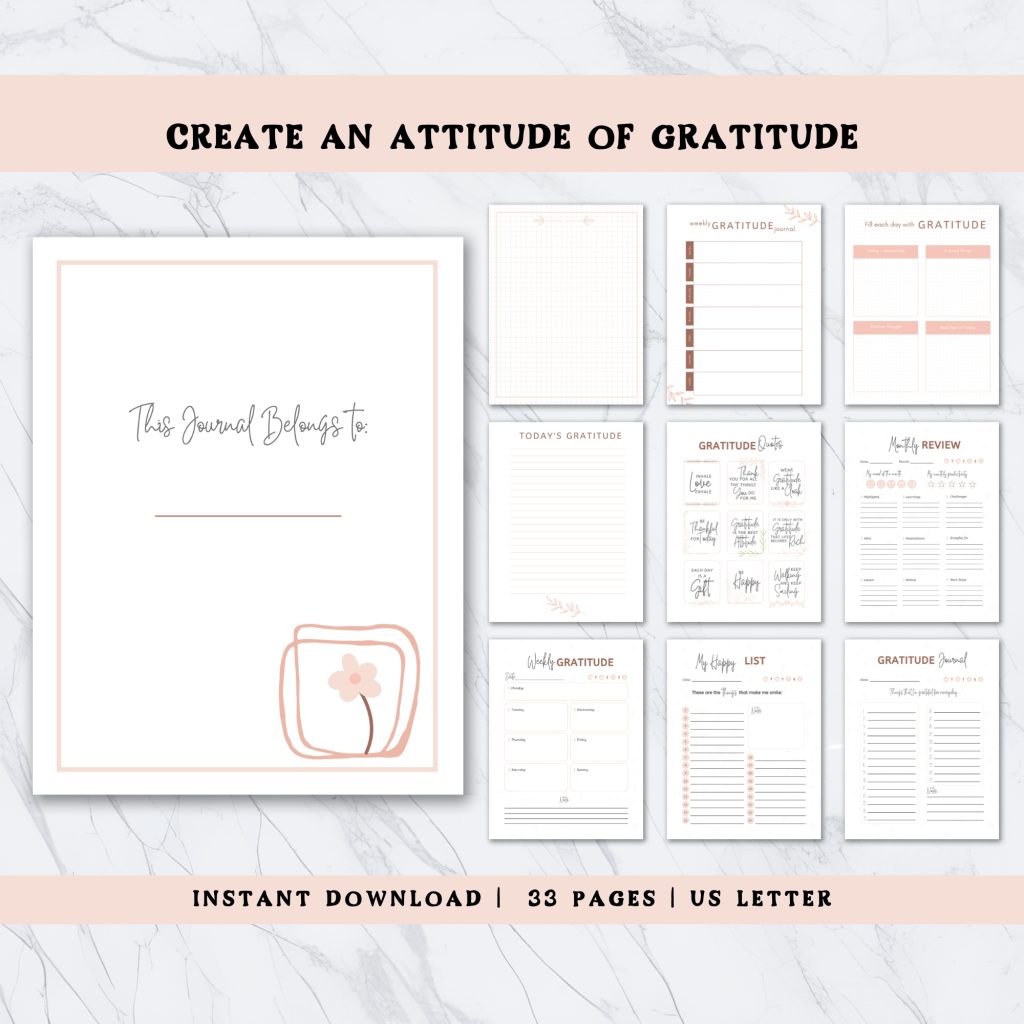 the gratitude journal workbook